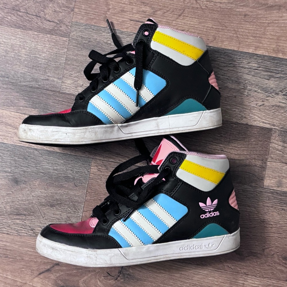 ADIDAS High-Top Color Block Sneakers